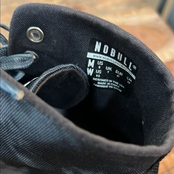 NOBULL Gray and Black High-Top Sneakers with Dyed Design, Men’s 8 - Picture 7 of 8